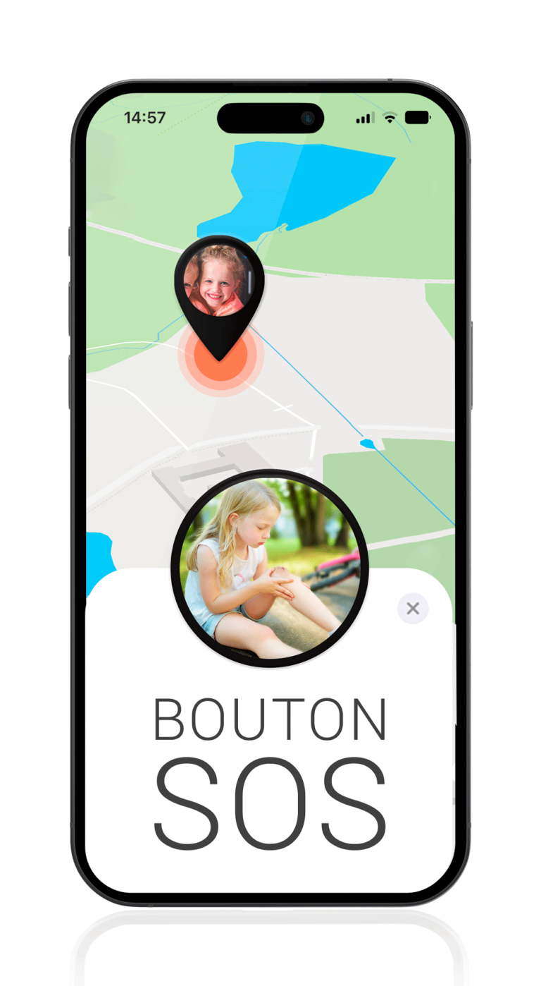 App traceurs gps pour enfants - Bouton SOS