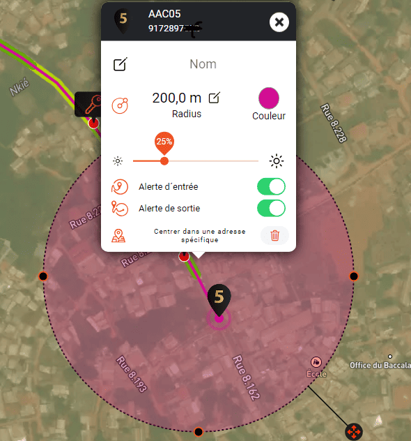 Ajout de la geofence dans lapplication portal Finder PAJ